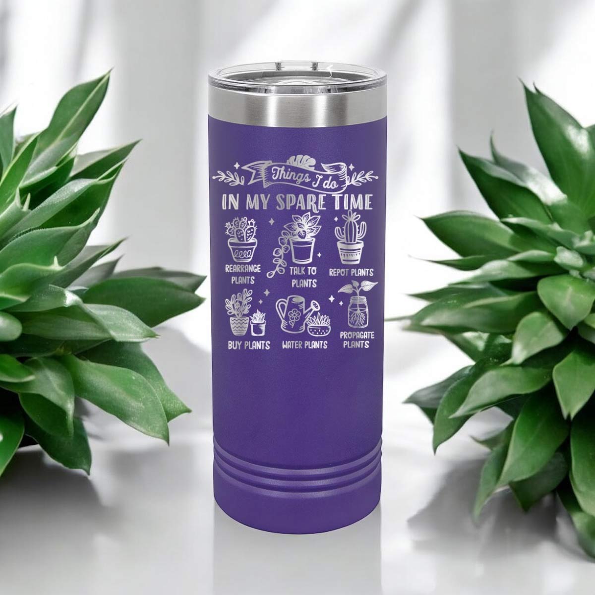 Garden things I do in my sparetime - 22oz Skinny Tumblers