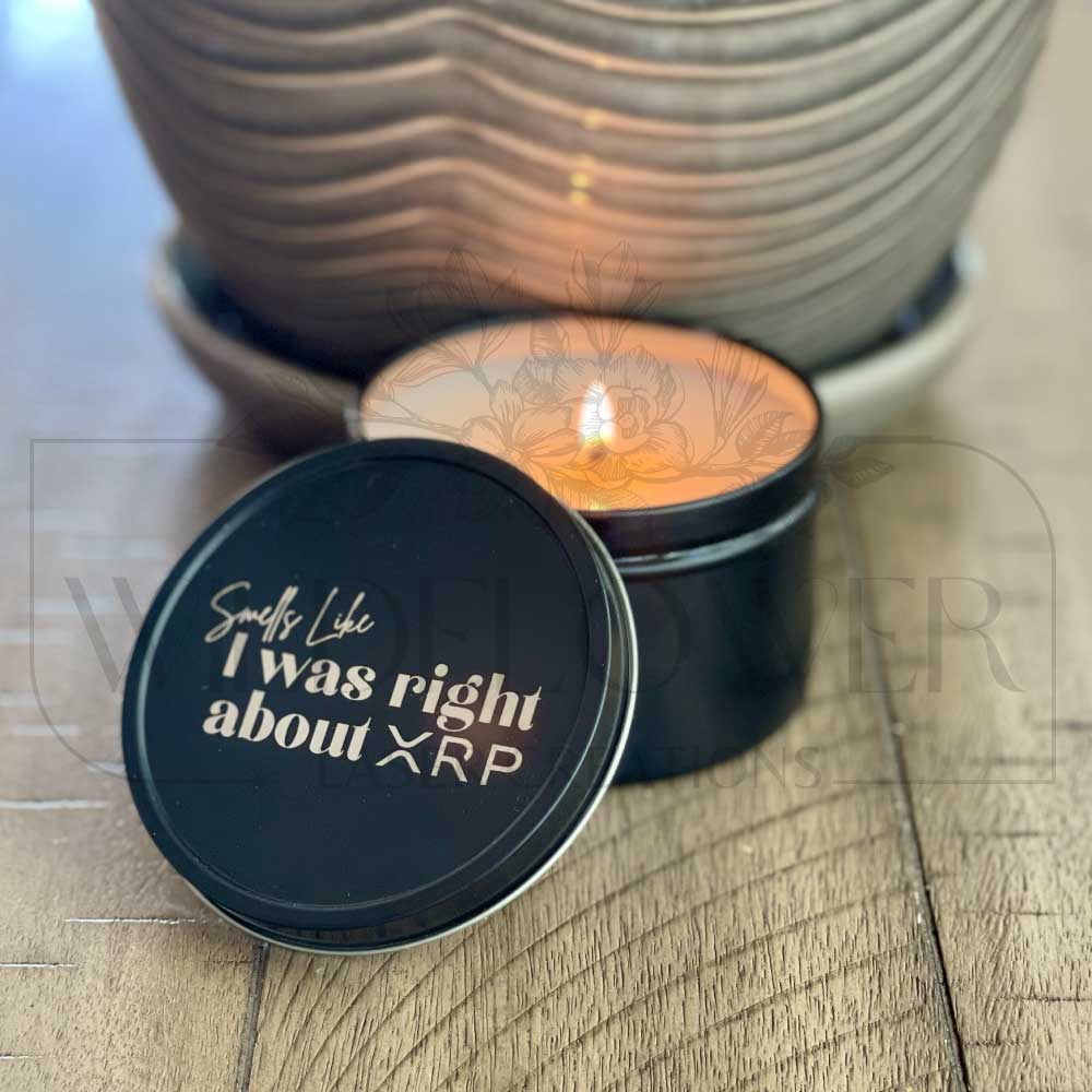 "Smells Like I was Right about XRP" Candles - Metal