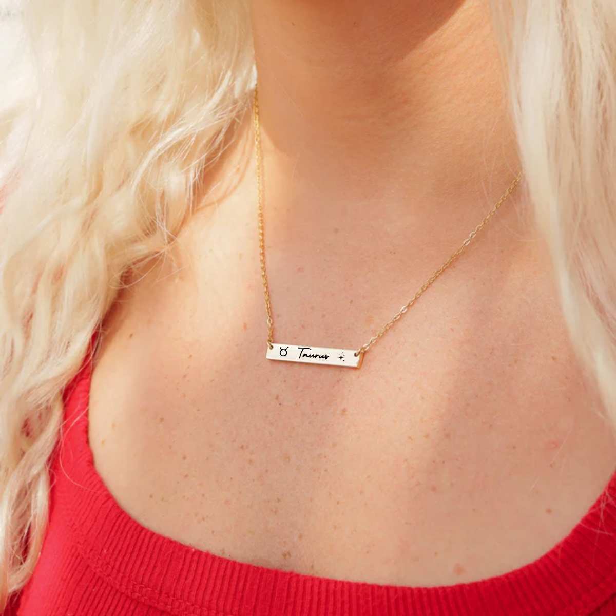 Zodiac Collection - Horizontal Bar Necklaces