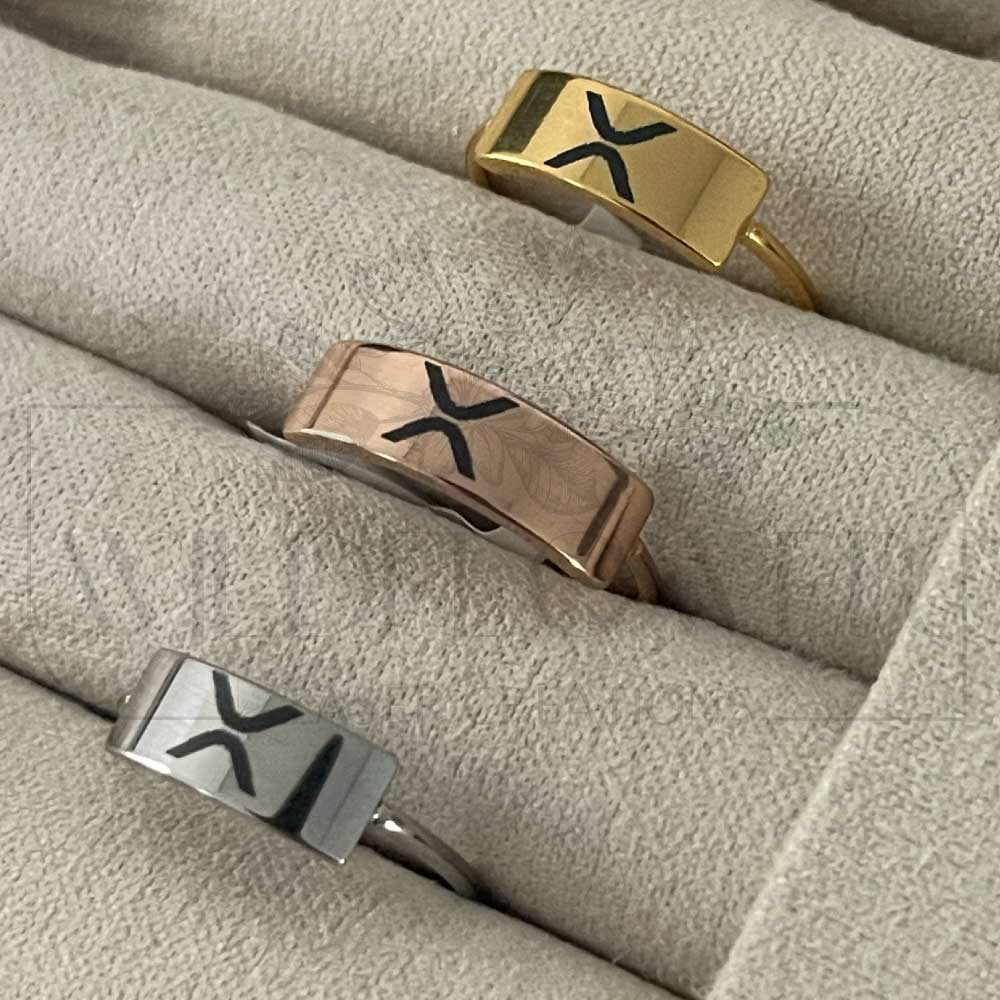Women's "X" XRP Rings