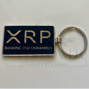 XRP Banking the Unbanked Keychain - Leather/Metal