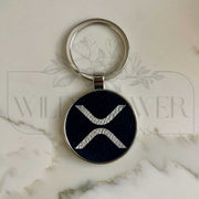 XRP Circle Keychain - Leather/Metal