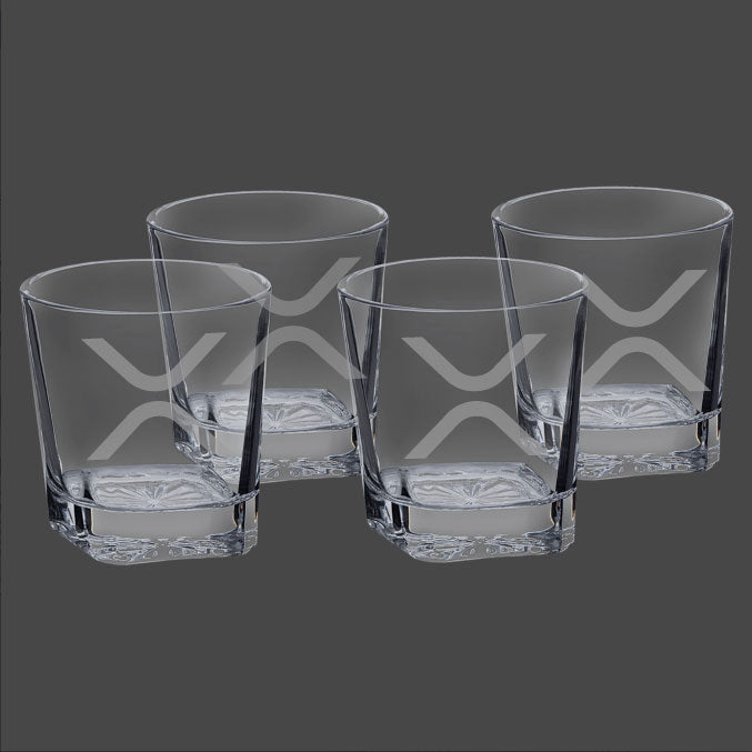 XRP "X" Rock Glasses - Set of 4