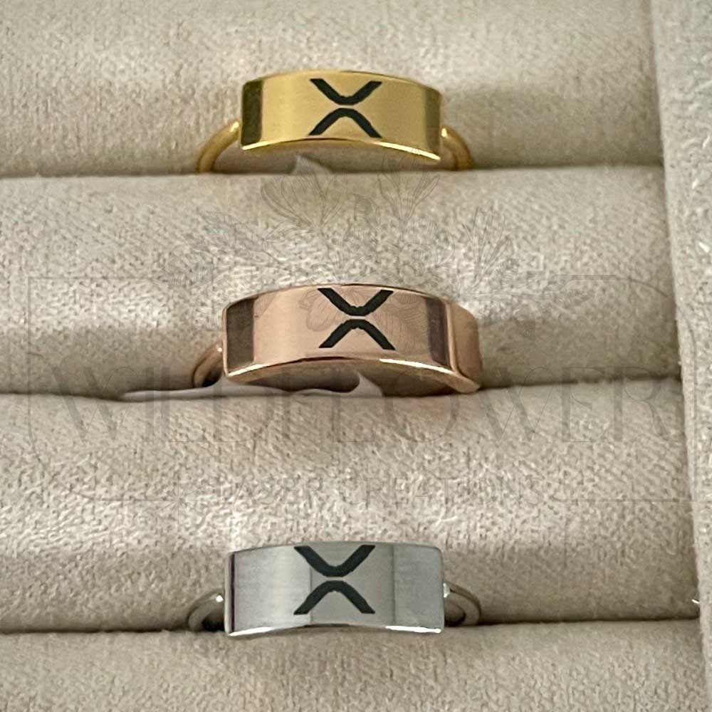 Women's "X" XRP Rings