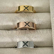 Women's "X" XRP Rings
