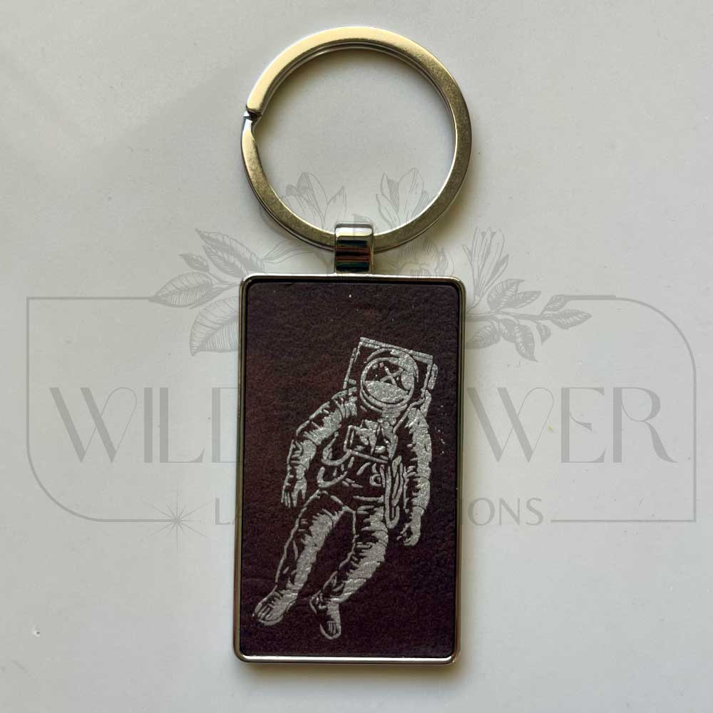 XRP Astronaut Keychain - Leather/Metal