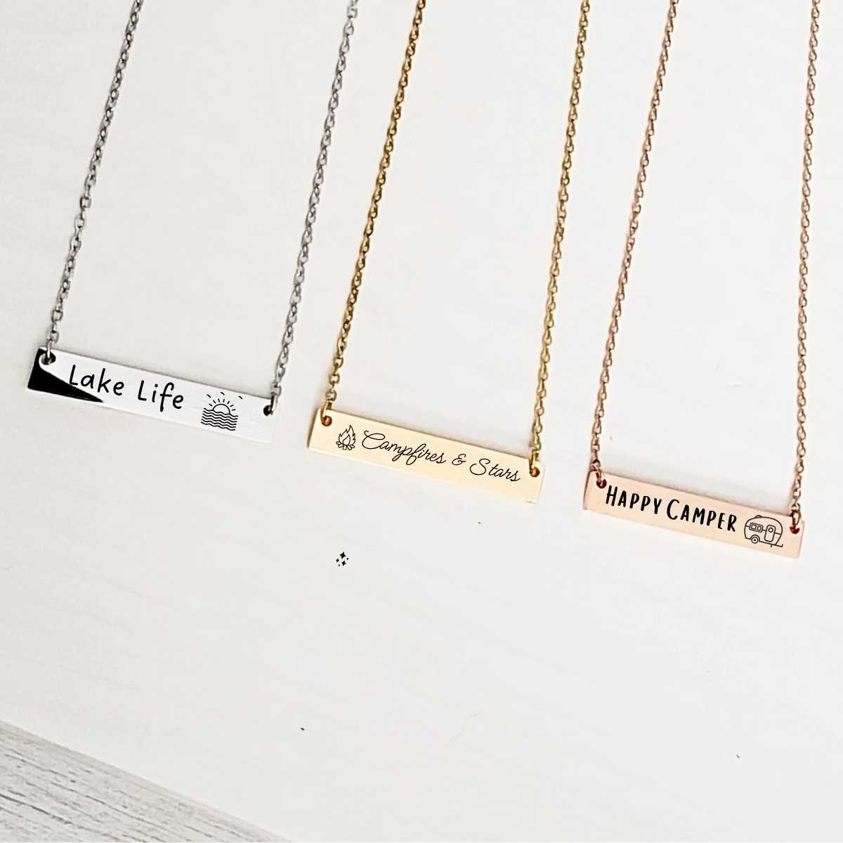 Wander & Wild Collection - Horizontal Bar Necklaces