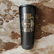 Fitness is my Therapy - 24oz Simple Modern Tumbler