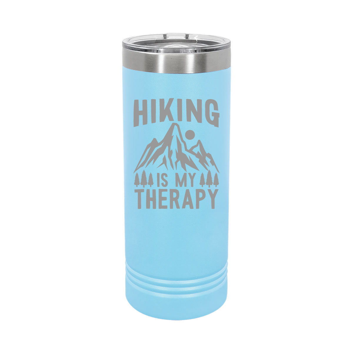 Hiking is My Therapy - 22oz Skinny Tumblers