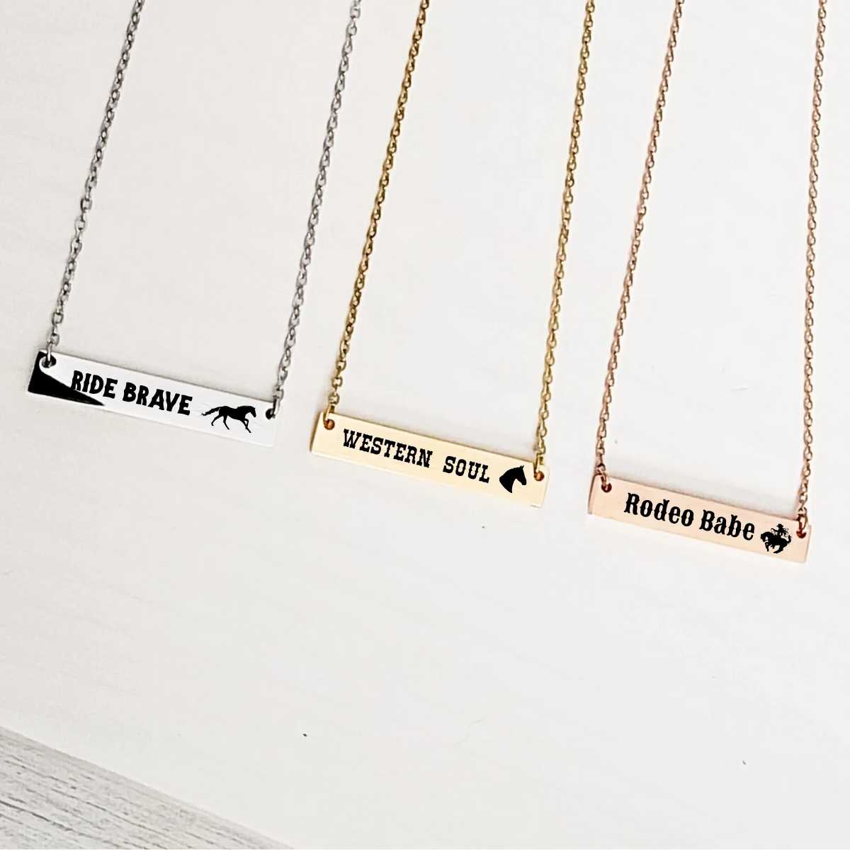 Rodeo Roots Collection - Horizontal Bar Necklaces