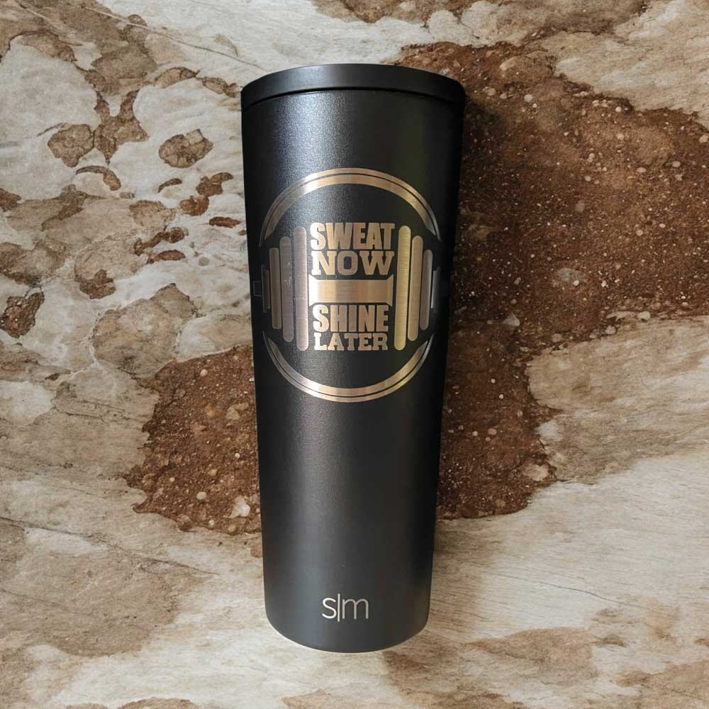 Sweat Now Shine Later - 24oz Simple Modern Tumbler