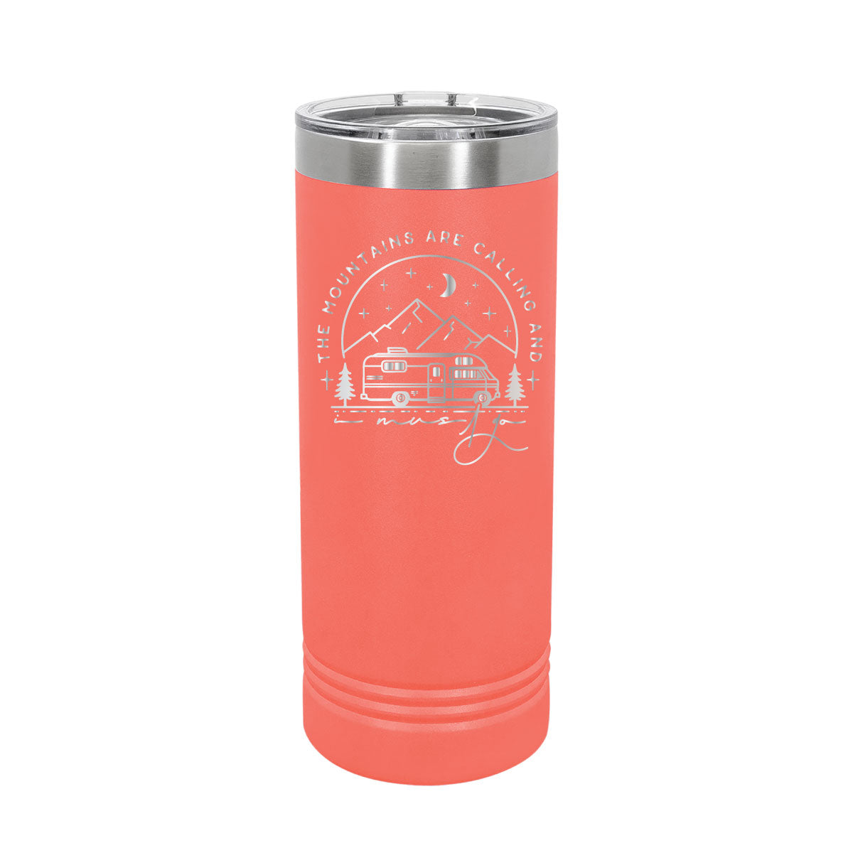 The Mountains are Calling - 22oz Skinny Tumblers