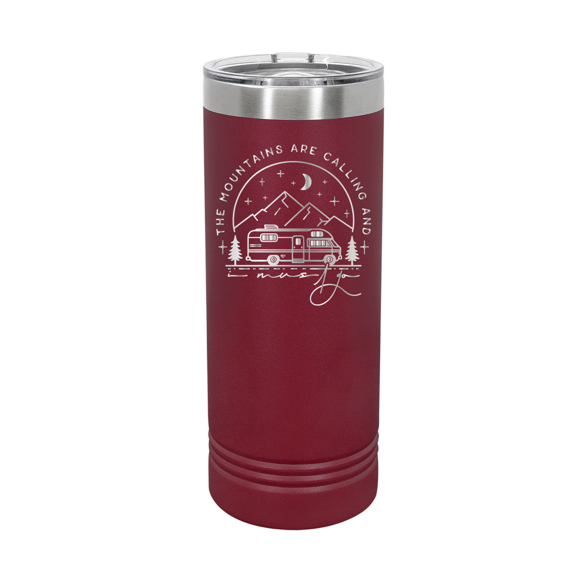 The Mountains are Calling - 22oz Skinny Tumblers