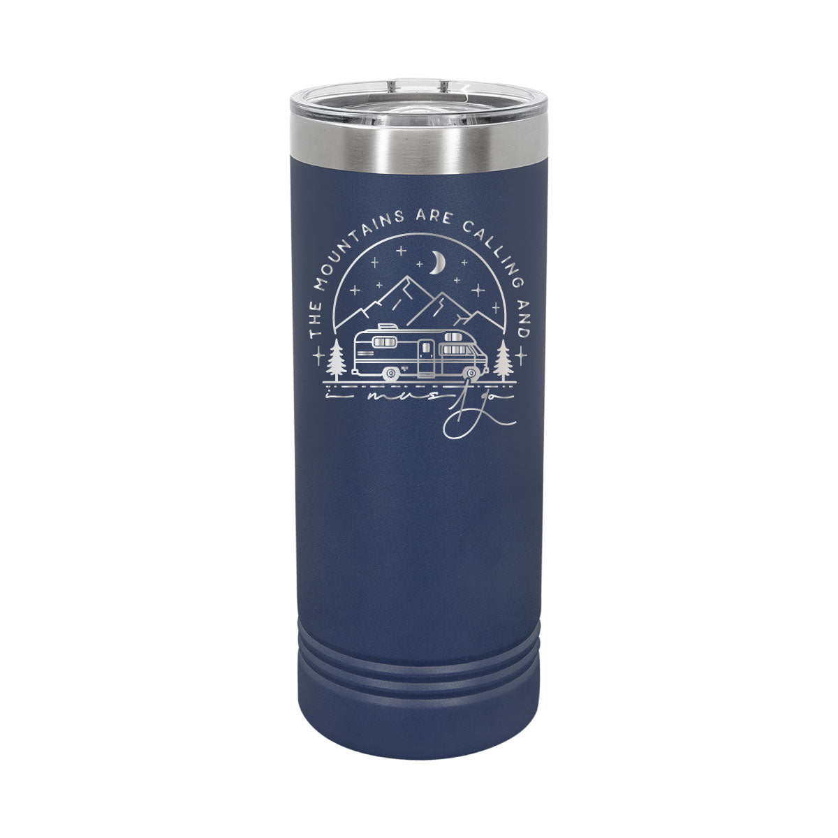 The Mountains are Calling - 22oz Skinny Tumblers