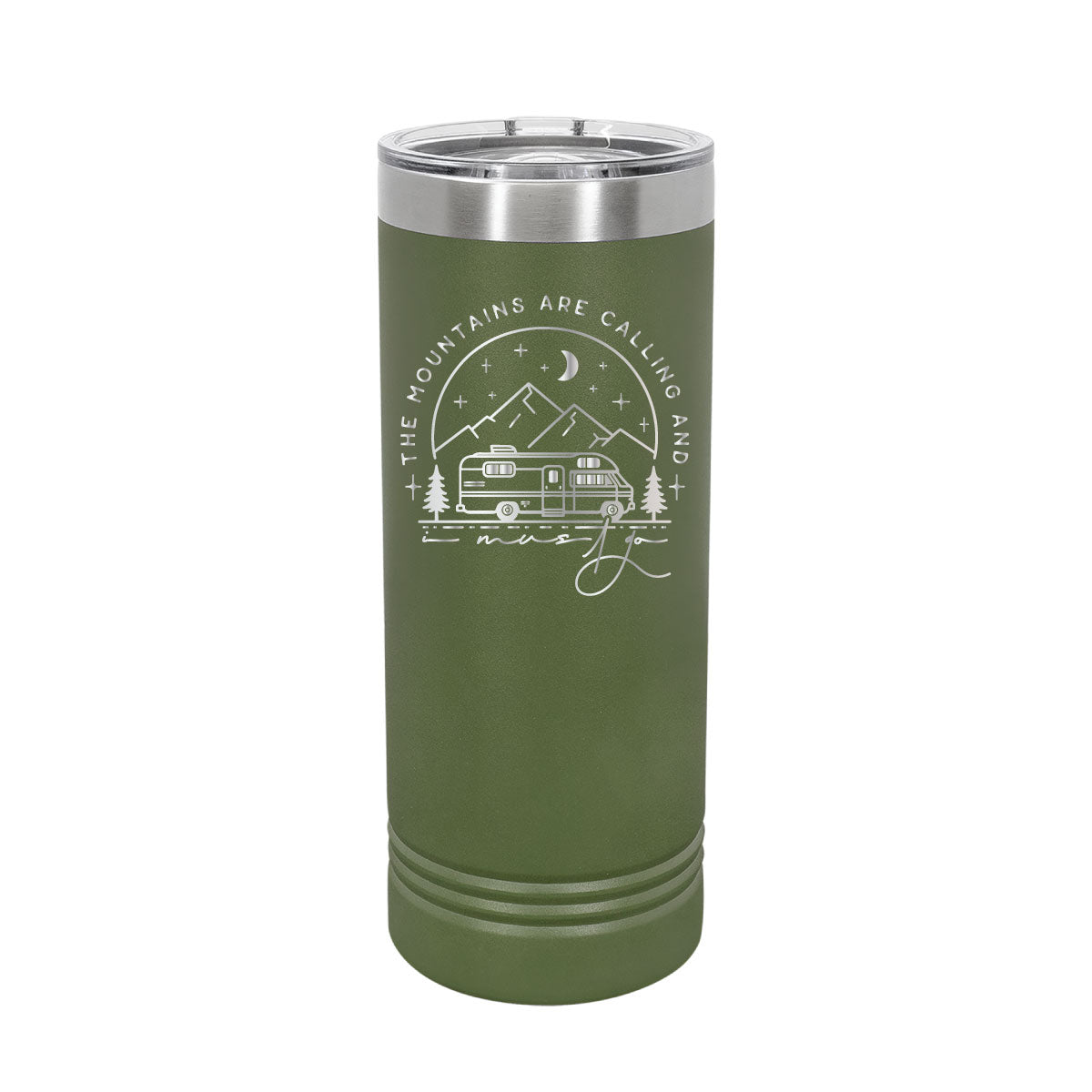 The Mountains are Calling - 22oz Skinny Tumblers