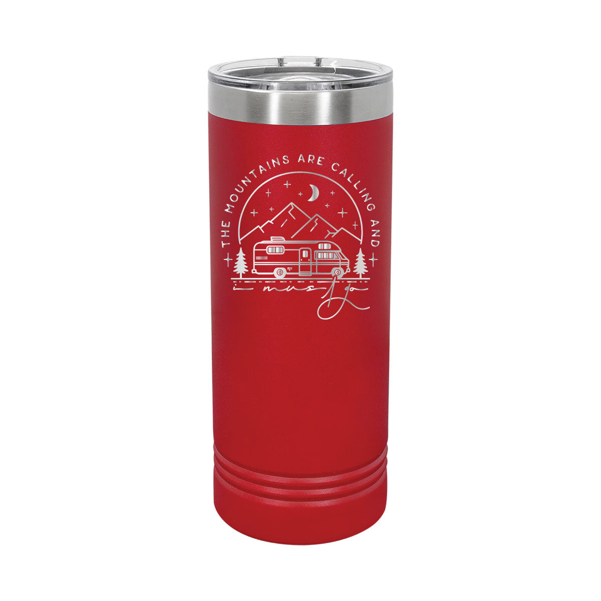 The Mountains are Calling - 22oz Skinny Tumblers