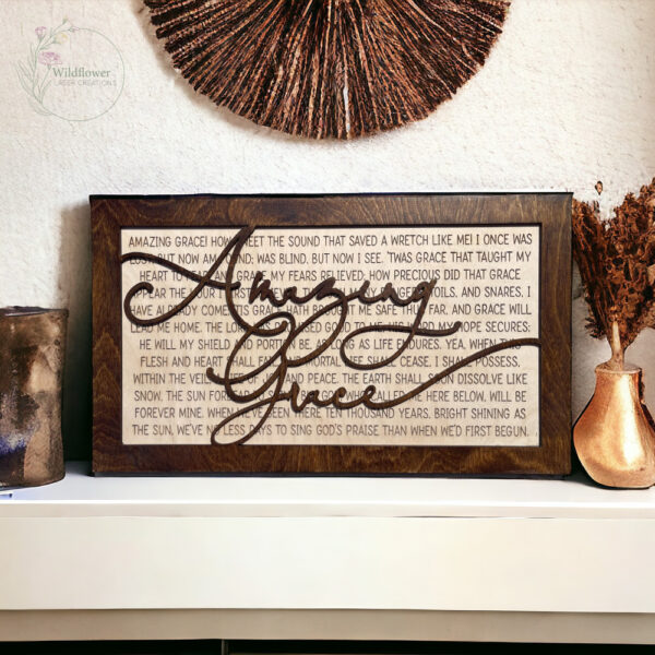 amazing grace wall sign